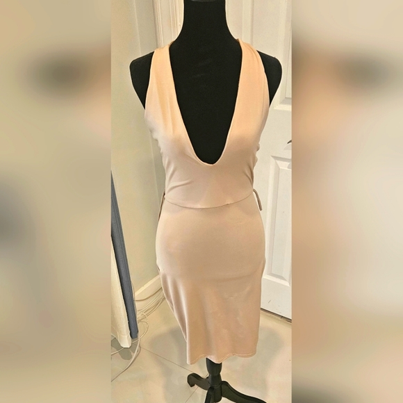 white christmas dresses Happy Clothing Cult Mia x Happy Clothing Sienna Cold Shoulder Taffeta Maxi Dress in Pink